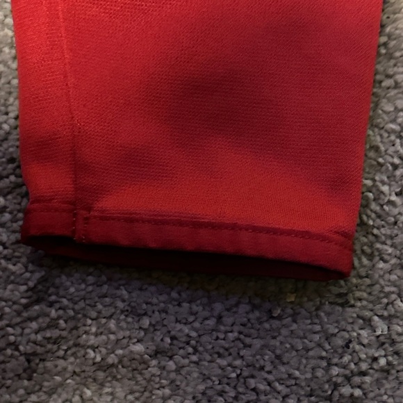 Under Armour Mens Rival Fleece Pullover Hoodie Sweatshirt Red White Logo Size M - Picture 7 of 8